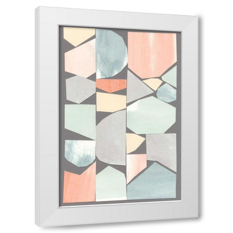 Rodondo I White Modern Wood Framed Art Print by Stramel, Renee W.