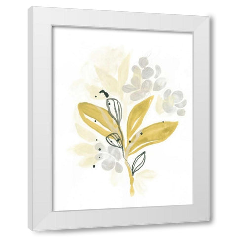 The Minimalist Garden II White Modern Wood Framed Art Print by Vess, June Erica