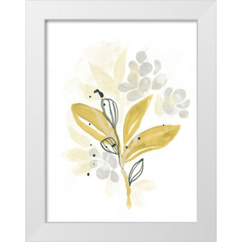 The Minimalist Garden II White Modern Wood Framed Art Print by Vess, June Erica