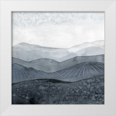 Blustering Valley I White Modern Wood Framed Art Print by Popp, Grace