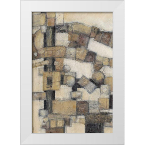 Lost Canyon I White Modern Wood Framed Art Print by Crawford, Beverly