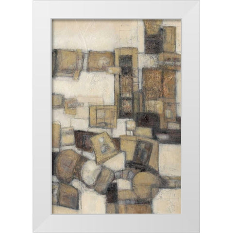 Lost Canyon II White Modern Wood Framed Art Print by Crawford, Beverly