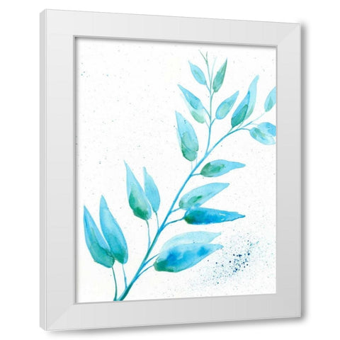 Leaf Sunshine I White Modern Wood Framed Art Print by Moore, Regina