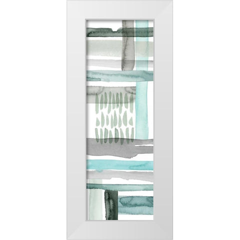 Cross Stitch Panel II White Modern Wood Framed Art Print by Popp, Grace