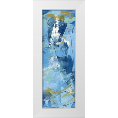 Composition 3a White Modern Wood Framed Art Print by Wang, Melissa