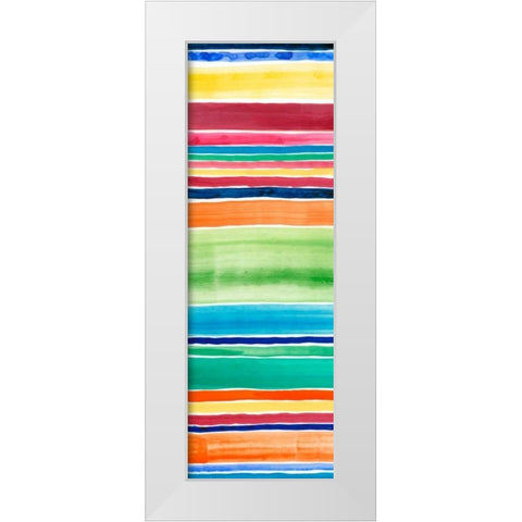 Cabana Panel I White Modern Wood Framed Art Print by Moore, Regina
