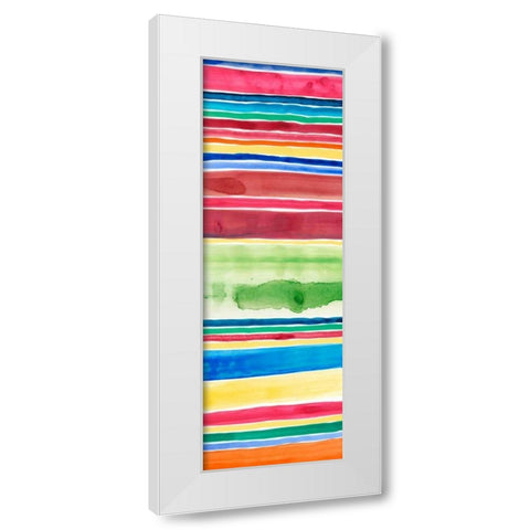 Cabana Panel II White Modern Wood Framed Art Print by Moore, Regina