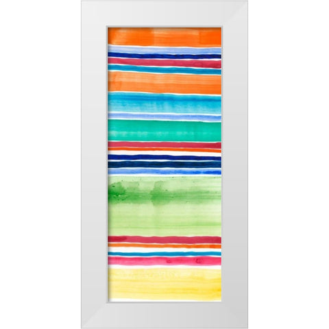Cabana Panel III White Modern Wood Framed Art Print by Moore, Regina