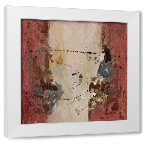 Early Autumn Abstract II White Modern Wood Framed Art Print by Combs, Joyce