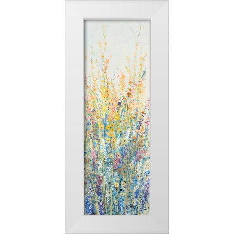 Wildflower Panel II White Modern Wood Framed Art Print by OToole, Tim