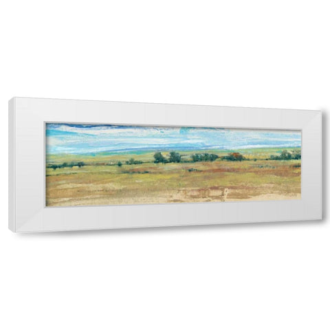 Distant Treeline Panel I White Modern Wood Framed Art Print by OToole, Tim
