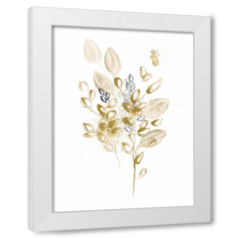 Bronze Spray II White Modern Wood Framed Art Print by Vess, June Erica