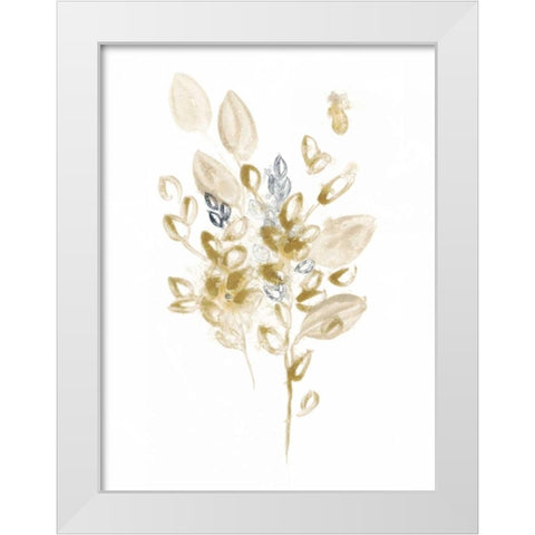 Bronze Spray II White Modern Wood Framed Art Print by Vess, June Erica