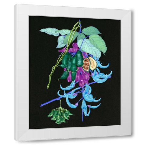 Jade Vine I White Modern Wood Framed Art Print by Wang, Melissa