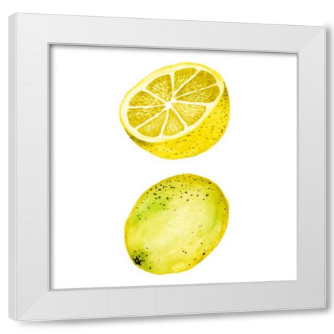 Love Me Fruit IV White Modern Wood Framed Art Print by Wang, Melissa