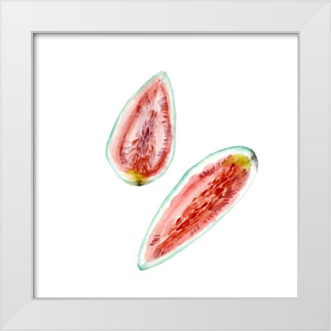 Love Me Fruit VI White Modern Wood Framed Art Print by Wang, Melissa