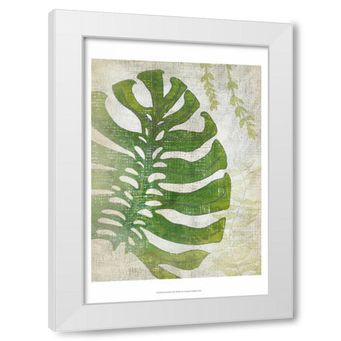 Frond III White Modern Wood Framed Art Print by Zarris, Chariklia