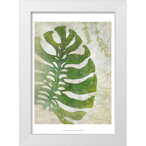 Frond III White Modern Wood Framed Art Print by Zarris, Chariklia