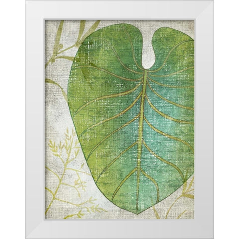 Frond IV White Modern Wood Framed Art Print by Zarris, Chariklia