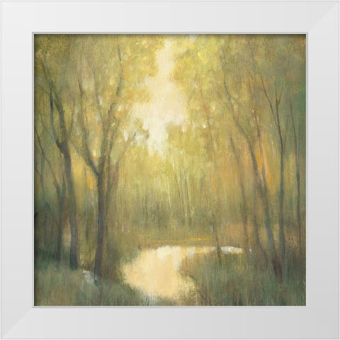 Forest Sanctuary II White Modern Wood Framed Art Print by OToole, Tim