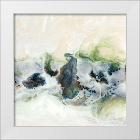 Melting in Love III White Modern Wood Framed Art Print by Bramma, Lila