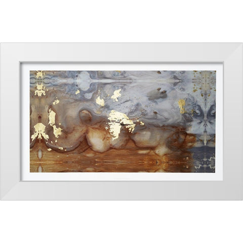 Particle of Presence I White Modern Wood Framed Art Print by Bramma, Lila