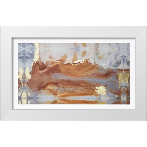 Particle of Presense II White Modern Wood Framed Art Print by Bramma, Lila