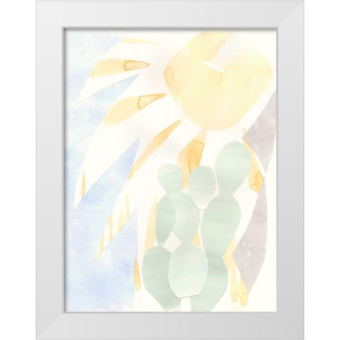 Painted Desert I White Modern Wood Framed Art Print by Stramel, Renee W.