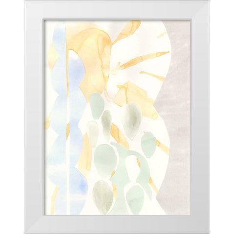 Painted Desert II White Modern Wood Framed Art Print by Stramel, Renee W.