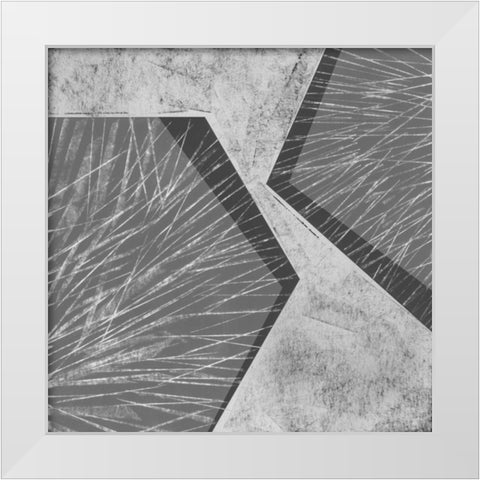 Orchestrated Geometry I White Modern Wood Framed Art Print by Chandler, Sharon