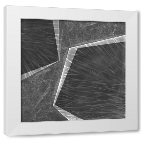 Orchestrated Geometry II White Modern Wood Framed Art Print by Chandler, Sharon