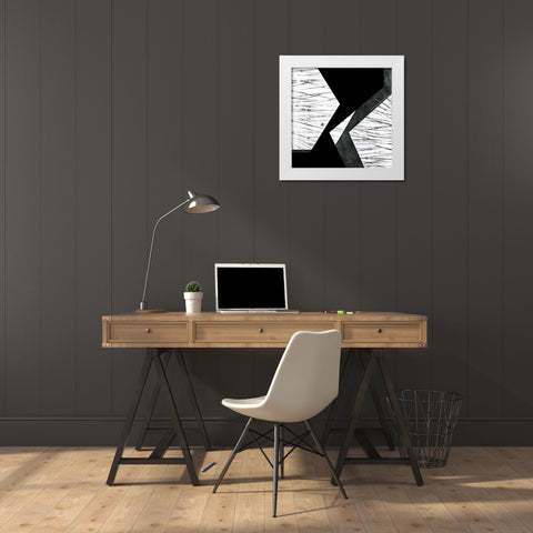 Orchestrated Geometry VI White Modern Wood Framed Art Print by Chandler, Sharon