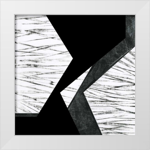 Orchestrated Geometry VI White Modern Wood Framed Art Print by Chandler, Sharon