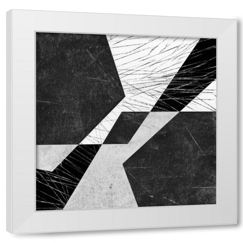 Orchestrated Geometry VIII White Modern Wood Framed Art Print by Chandler, Sharon