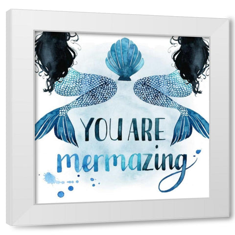 Sea Lovers III White Modern Wood Framed Art Print by Popp, Grace