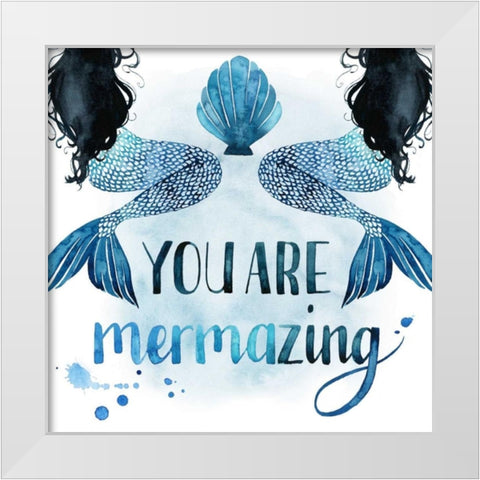 Sea Lovers III White Modern Wood Framed Art Print by Popp, Grace