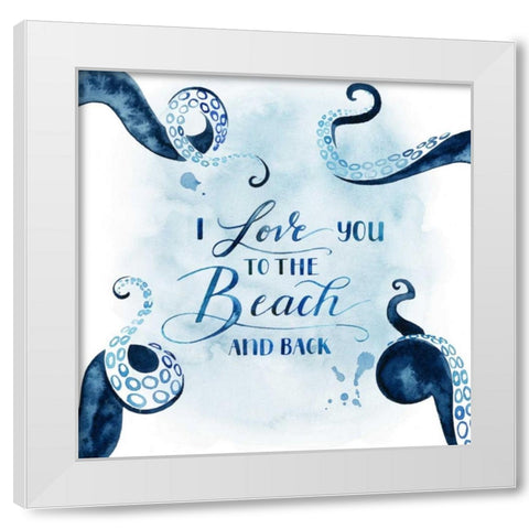 Sea Lovers IV White Modern Wood Framed Art Print by Popp, Grace