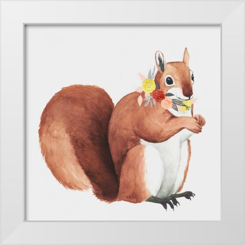 Flower Crown Forester II White Modern Wood Framed Art Print by Popp, Grace