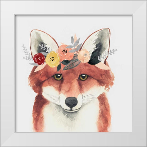 Flower Crown Forester IV White Modern Wood Framed Art Print by Popp, Grace