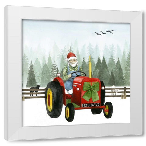 Country Santa I White Modern Wood Framed Art Print by Popp, Grace