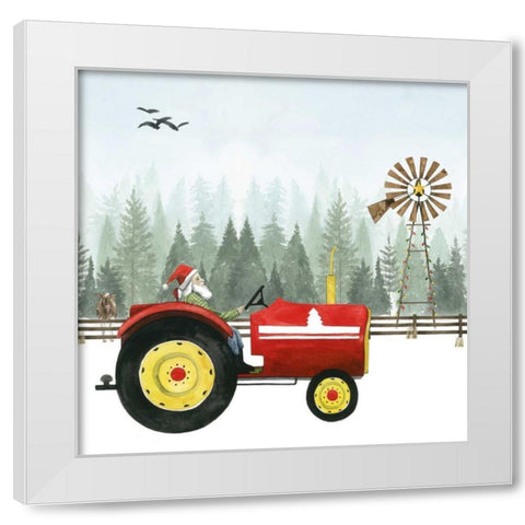 Country Santa II White Modern Wood Framed Art Print by Popp, Grace