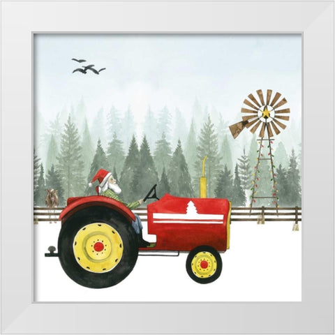 Country Santa II White Modern Wood Framed Art Print by Popp, Grace