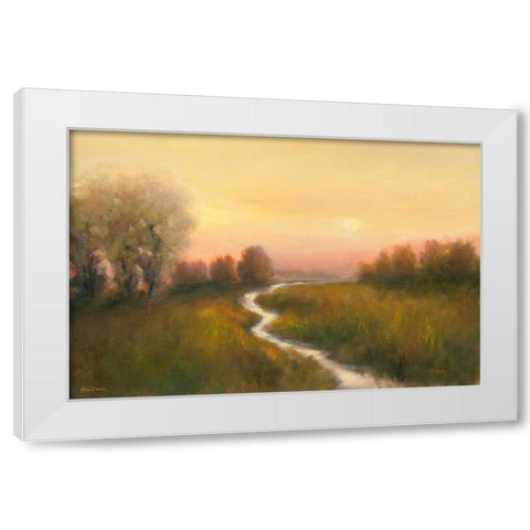 Enchanted Moment V White Modern Wood Framed Art Print by Brothers, Bonnec