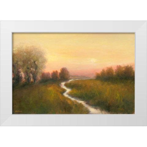 Enchanted Moment V White Modern Wood Framed Art Print by Brothers, Bonnec
