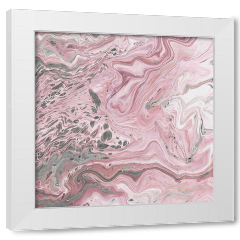 Blush Minerals II White Modern Wood Framed Art Print by Fagalde, Jarman