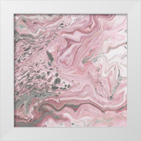 Blush Minerals II White Modern Wood Framed Art Print by Fagalde, Jarman