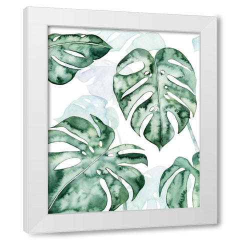 Split Leaf I White Modern Wood Framed Art Print by Popp, Grace