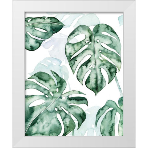 Split Leaf I White Modern Wood Framed Art Print by Popp, Grace