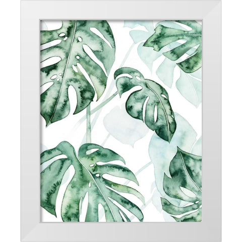 Split Leaf II White Modern Wood Framed Art Print by Popp, Grace