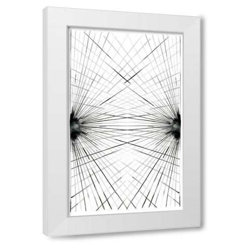 Rays III White Modern Wood Framed Art Print by Popp, Grace